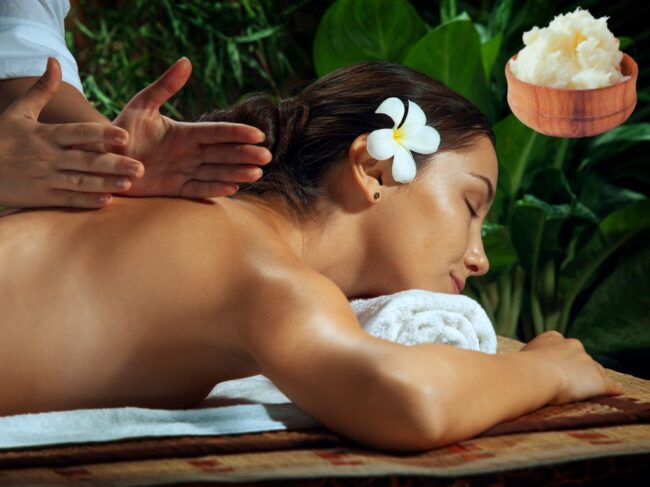 masaż balijski z masłem shea